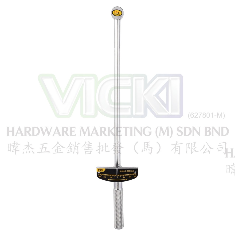 DELI 1/2" In Drive Torque Wrench - DL300, view 1