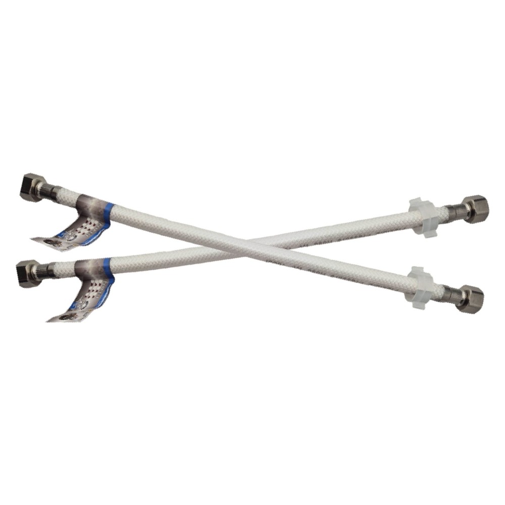 Product photo: SLINE 8 - 48 Inches Stainless Steel Nut Flexible Hose (White) - 00908A/ 00908B/ 00908C/ 00908D/ 00908E/ 00908F/ 00908G/ 00908GG/ 00908H/ 00908I