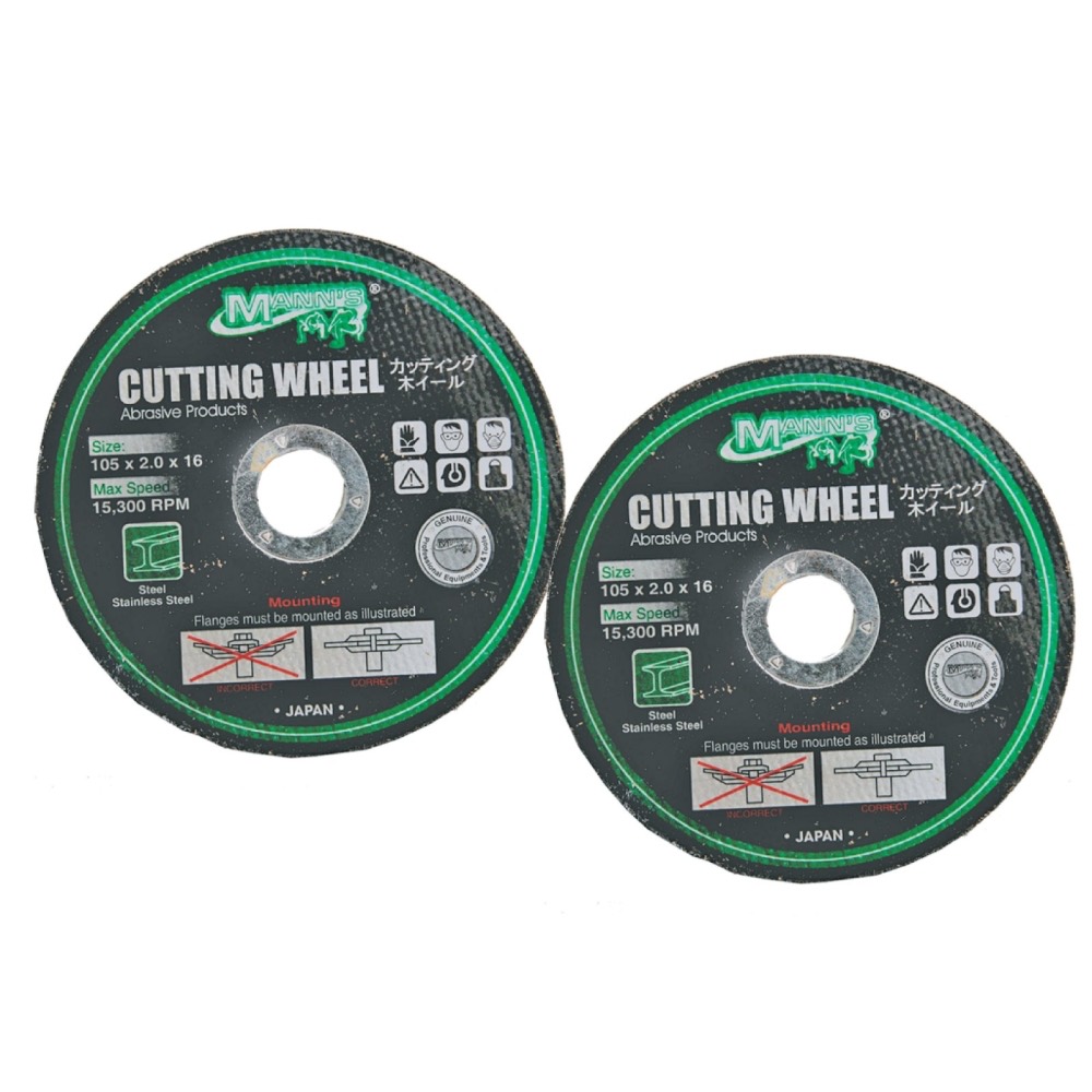 Product photo: MANN'S Fiber Cutting Wheel (4 Inches x 2.0mm) - 00709A