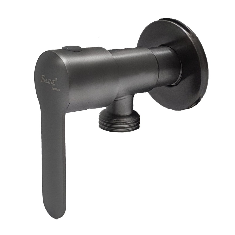 Product photo: SLINE 6113GC SUS304 Gunmetal Grey Angle Valve - 00926FA