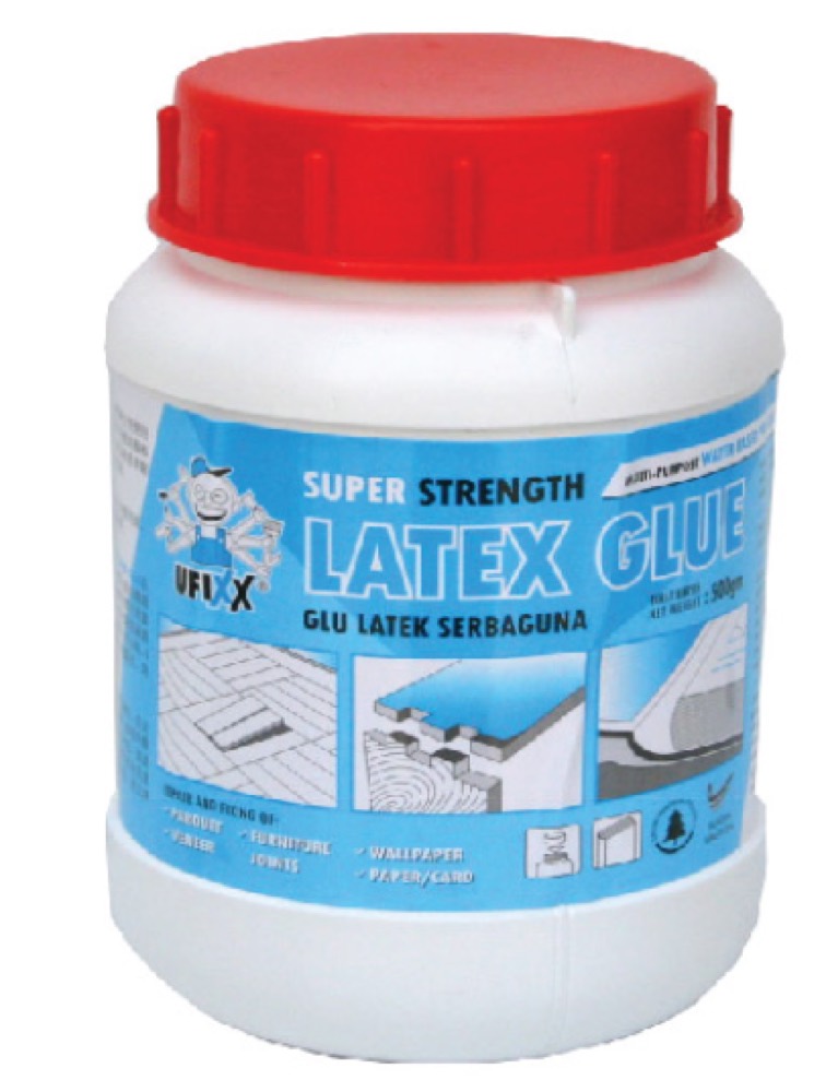 Product photo: Ufixx Latex White Glue (500 grams/ 4kg) - 00431A/ 00431B