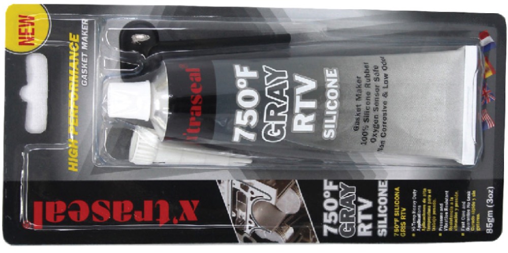 Product photo: x'traseal 750F Gray RTV Silicone Gasket Maker - 00453E