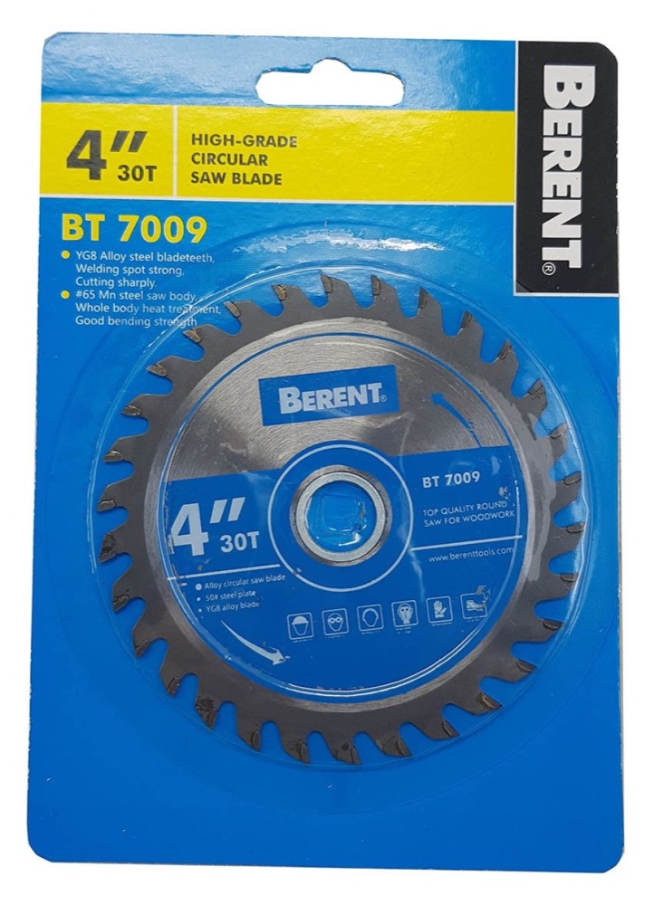 Product photo: BERENT Heavy Duty Wood Circular Saw Blade (4-12 Inches)(30-100 Teeth) - BT7009, BT7010, BT7011, BT7012, BT7013, BT7015