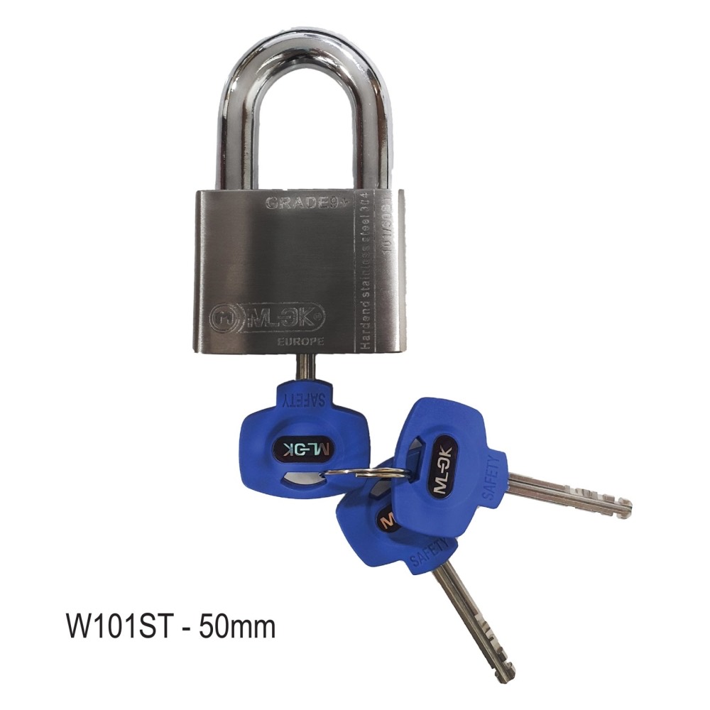 ML-OK Grade 9 SUS 304 Stainless Steel Mechanical Padlock (50mm) - LW0501, view 1