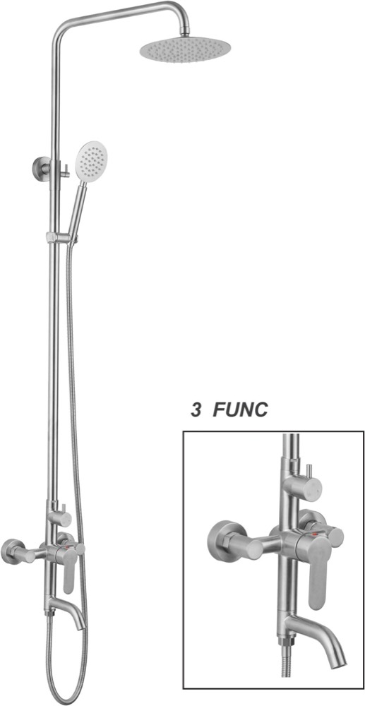Product photo: SLINE SH3-005 3-Function SUS 304 Stainless Steel Rain Shower Set - 00902A