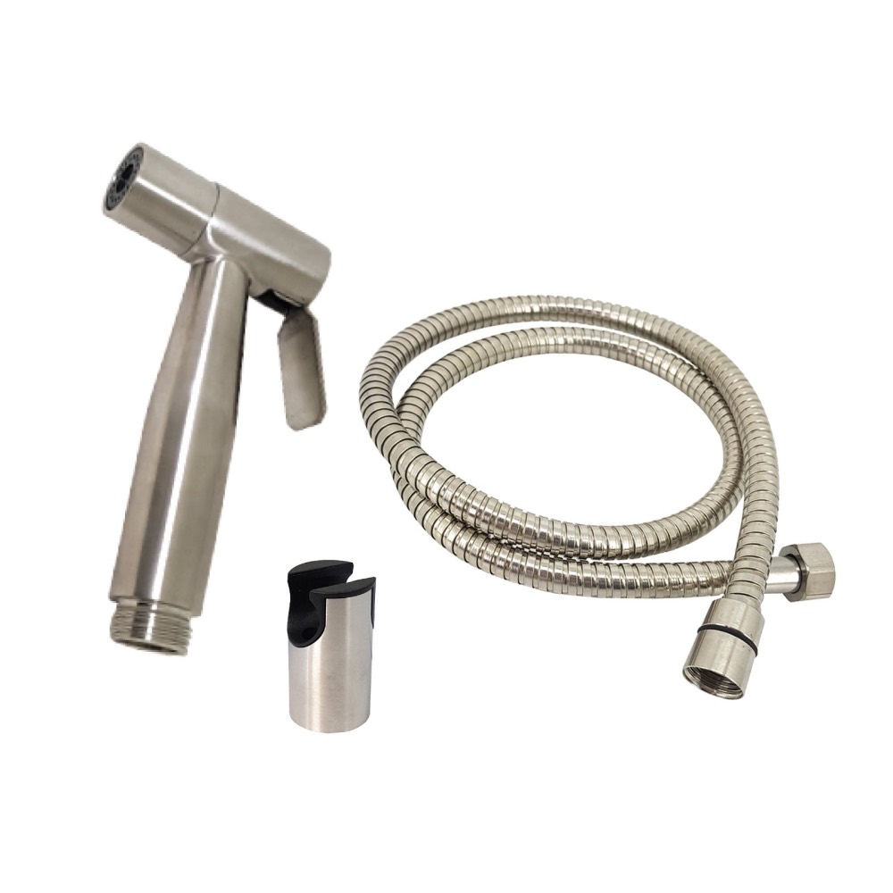 Product photo: SLINE SUS 304 SL009 Hand Bidet Set (Bidet + Hose + Holder) - 00904M
