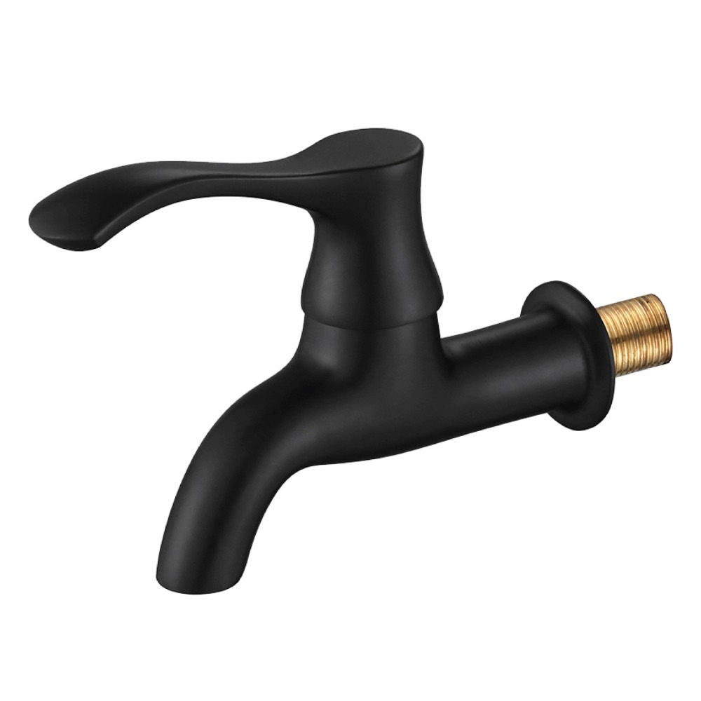 SLINE BLC 3113BC Matte Black Bib Tap - 00925C, view 1