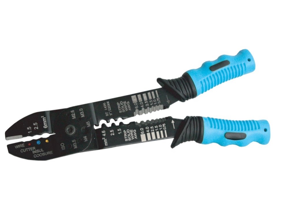 Product photo: BERENT 9 Inches Wire Strip & Cold Press Pliers - BT1496