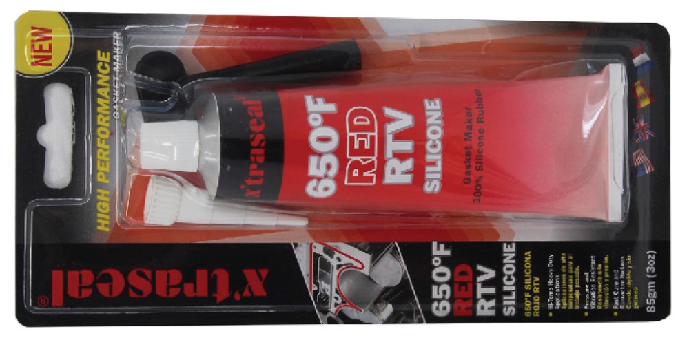 Product photo: x'traseal 650F Red RTV Silicone Gasket Maker - 00453A