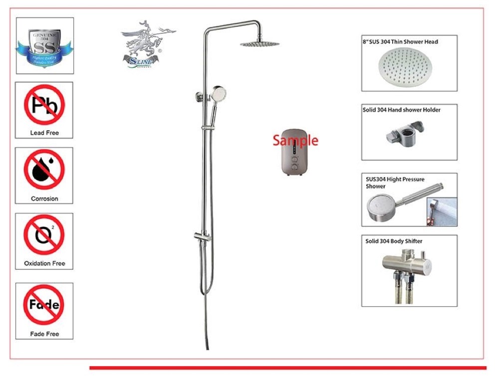 Product photo: SLINE SH2-001C SUS304 2-Function Shower Set - 00902L